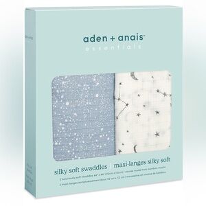 aden + anais essentials Silky Soft Swaddle Baby Blanket Set Bamboo